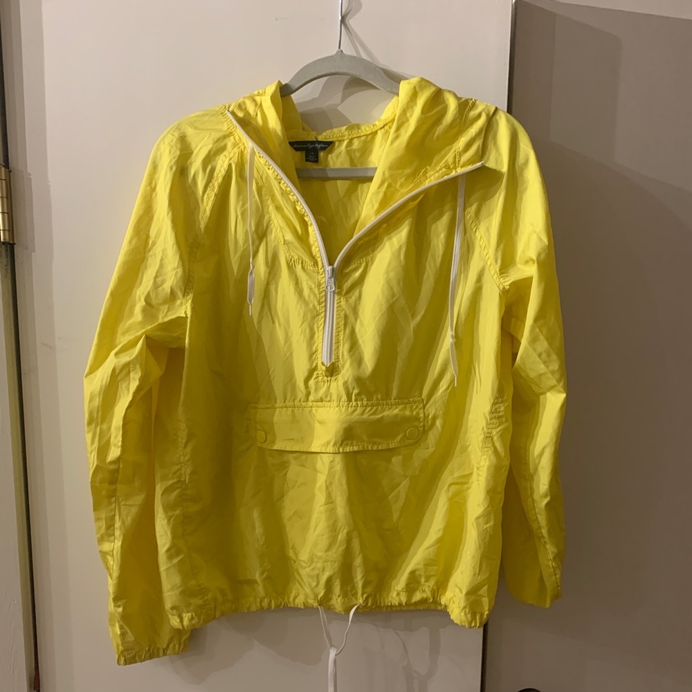 American Eagle Yellow Anorak Windbreaker